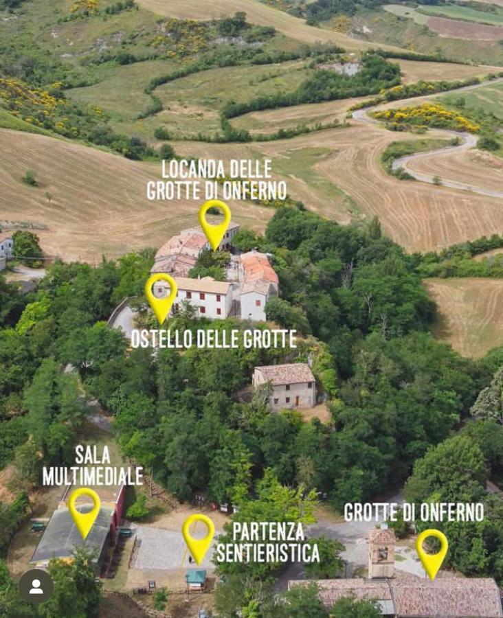 杰马诺 Locanda Delle Grotte Di Onferno酒店 外观 照片